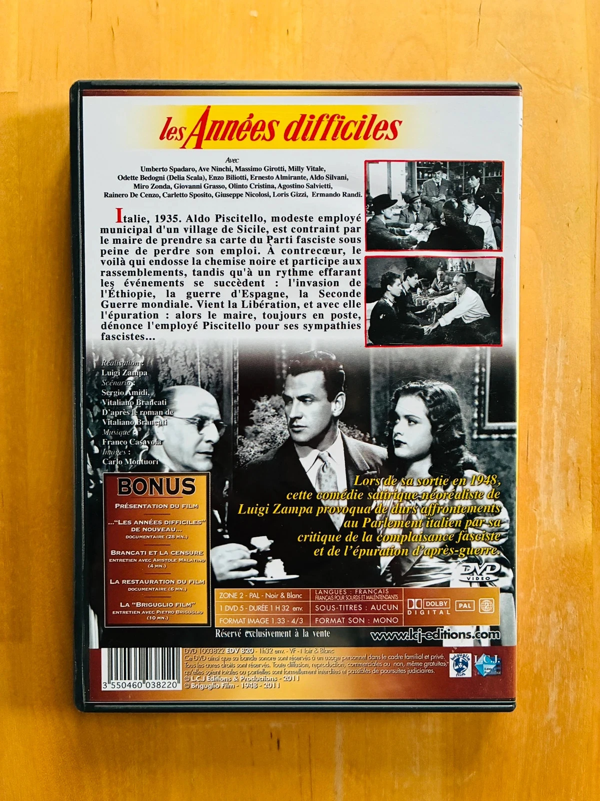 DVD Os Anos Difíceis de Luigi Zampa. – photo 3